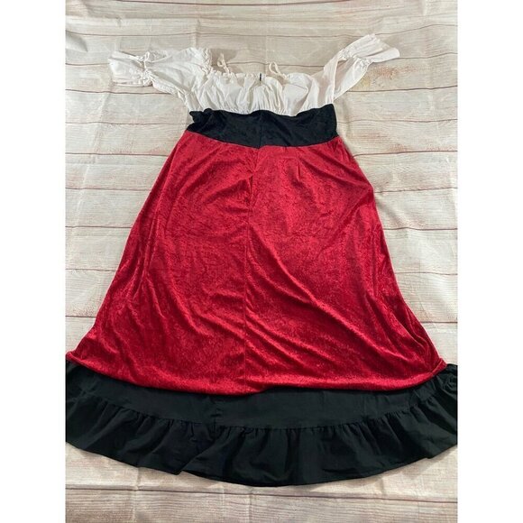 Vintage Lip Service Los Angeles Red Velvet Renaissance Cosplay Costume - 2XL (Fl - Picture 9 of 12